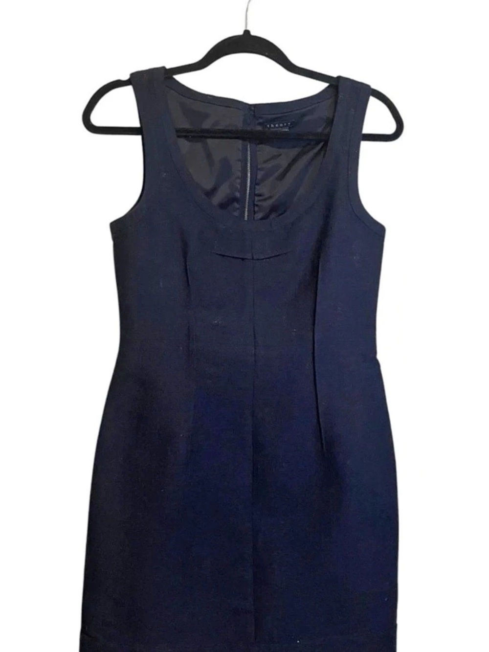 Theory A-Line Black Mini Dress Size 12